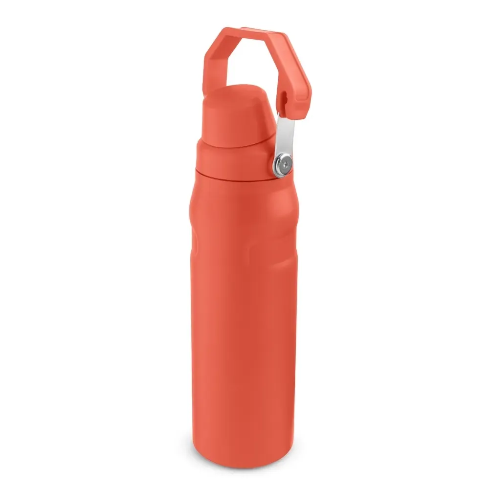 Garrafa Térmica Inox 750ml Protetor de Bocal personalizada laranja