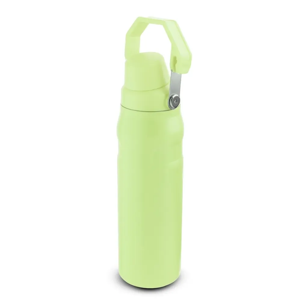 Garrafa Térmica Inox 750ml Protetor de Bocal personalizada verde claro