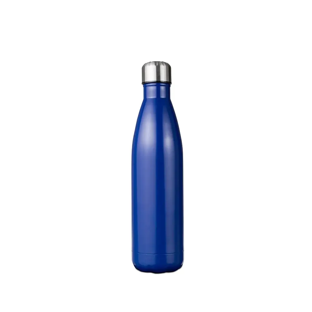 Garrafa térmica inox 780ml tampa relevo personalizada azul