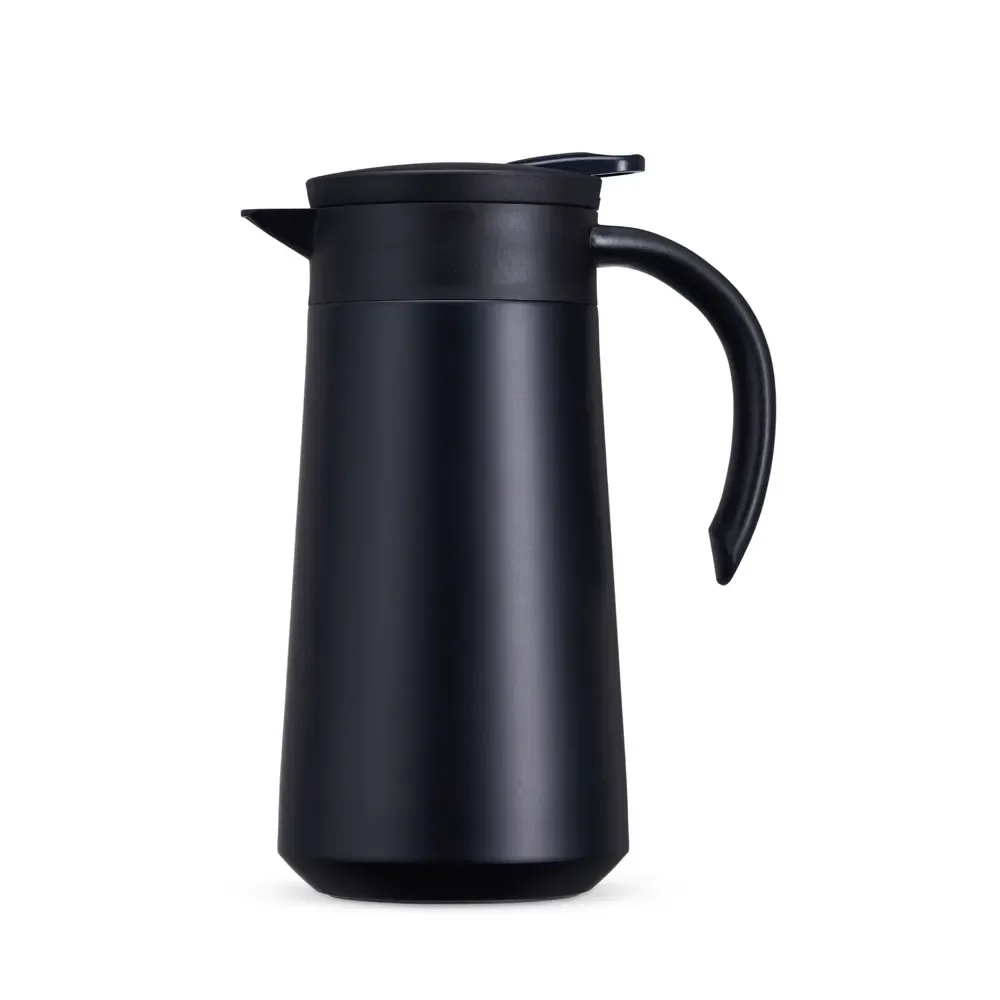 Garrafa térmica inox 800ml tampa com alavanca personalizada preta