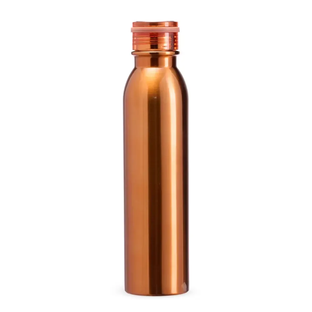 Garrafa Térmica Inox 800ml com Alça de Silicone personalizada cor de cobre
