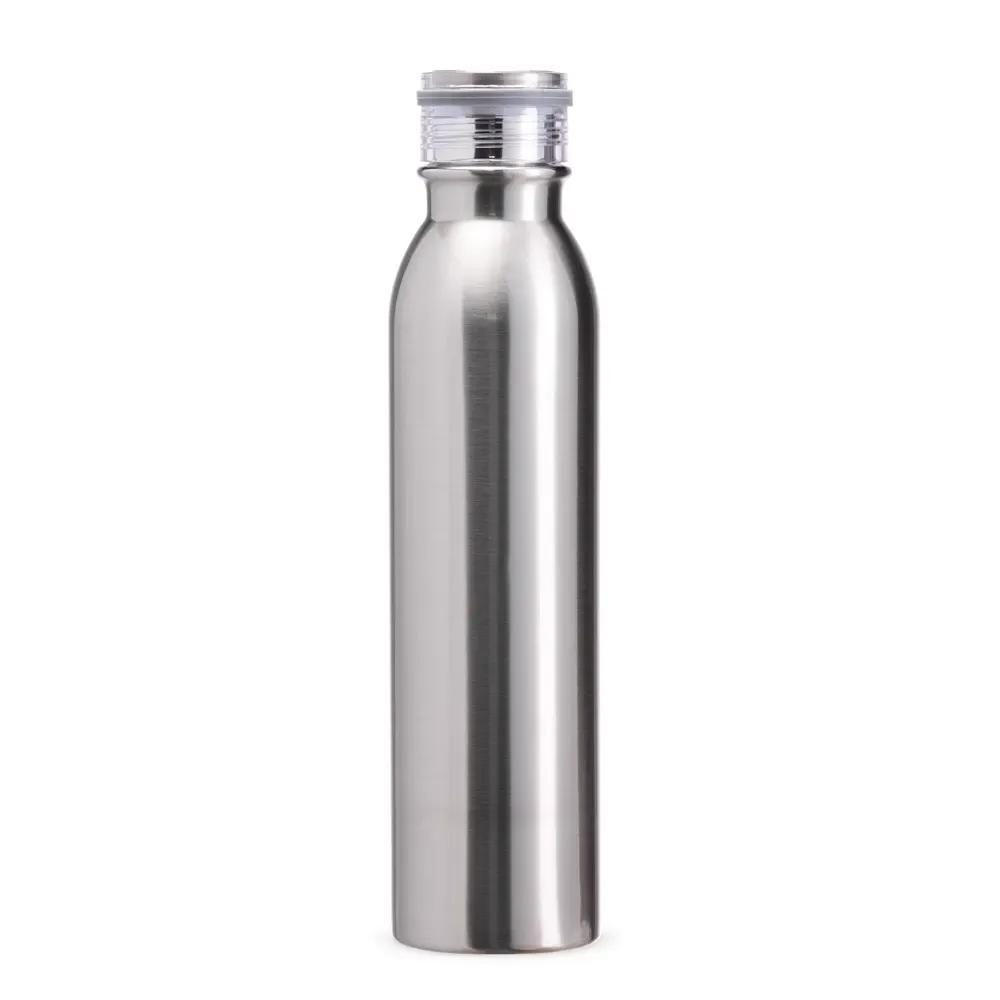 Garrafa Térmica Inox 800ml com Alça de Silicone personalizada prata