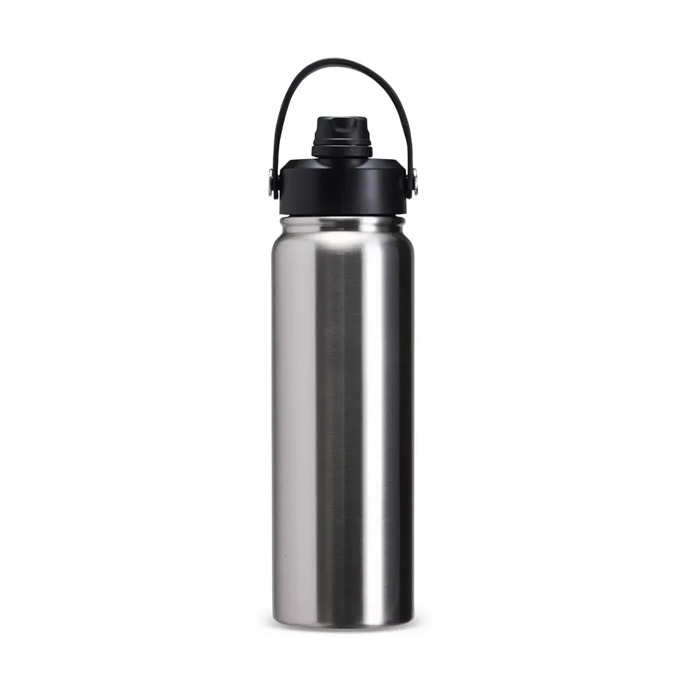 Garrafa Térmica Inox 800ml Bico Flip personalizada inox