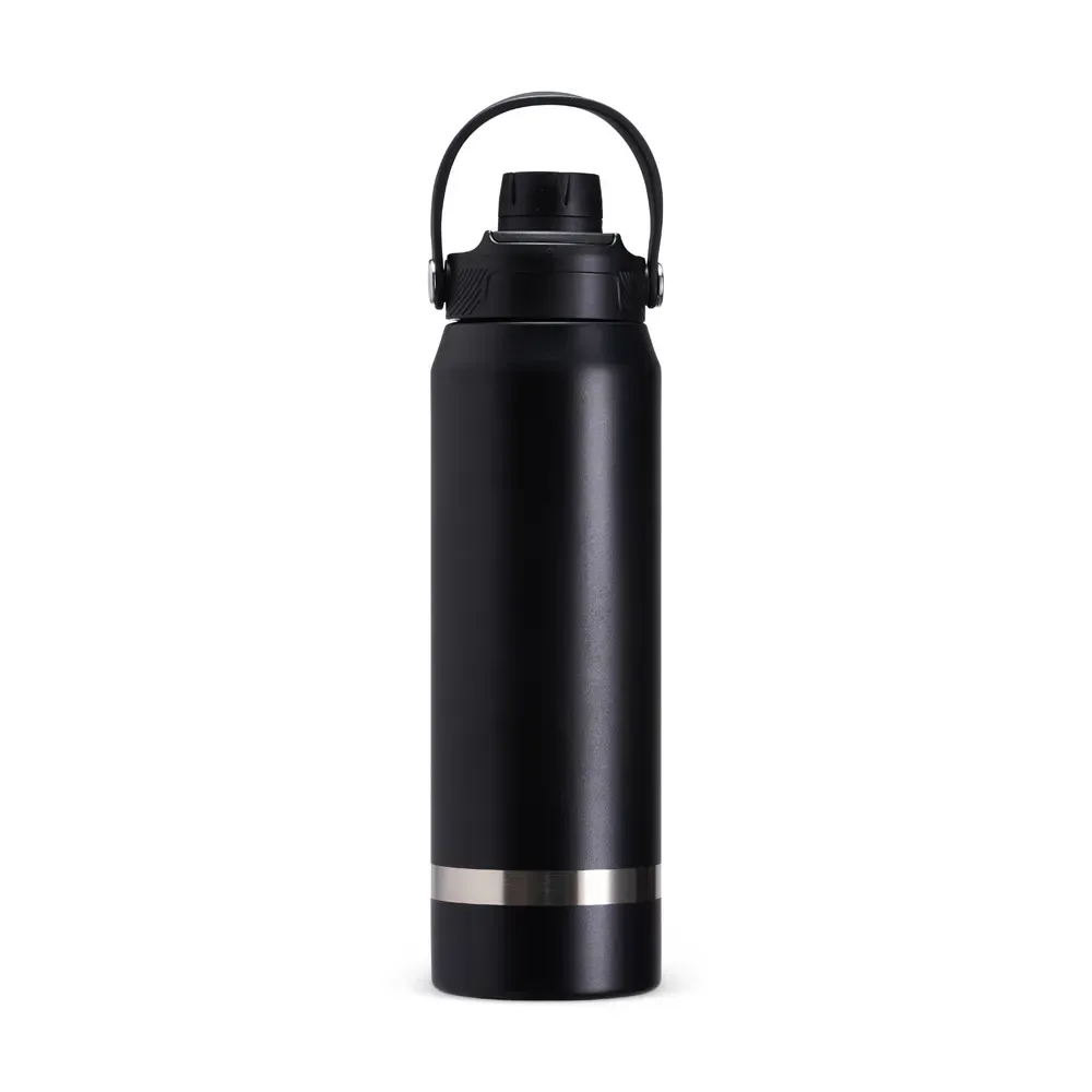 Garrafa Térmica Inox 800ml Protetor de Bocal personalizada preta