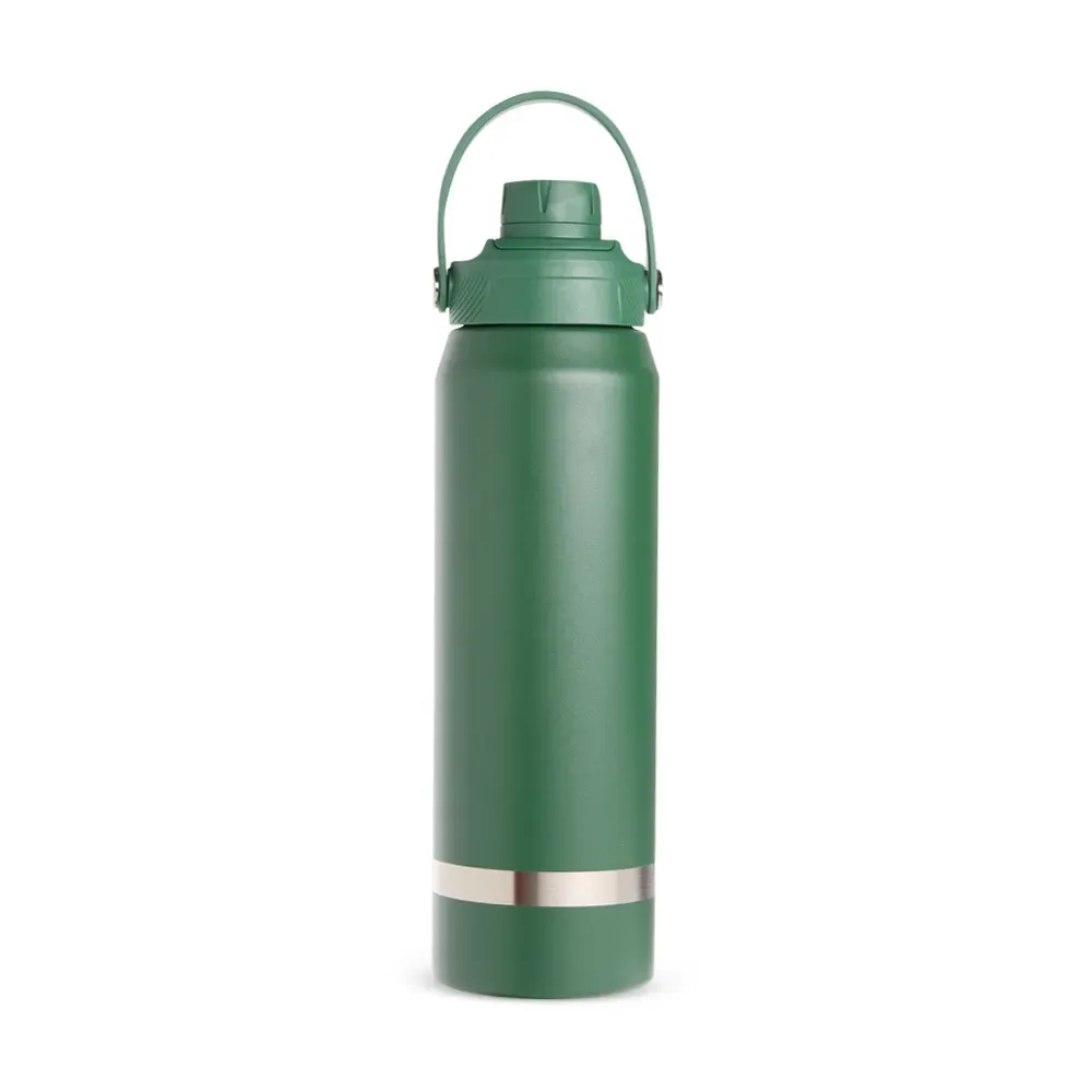 Garrafa Térmica Inox 800ml Protetor de Bocal personalizada verde