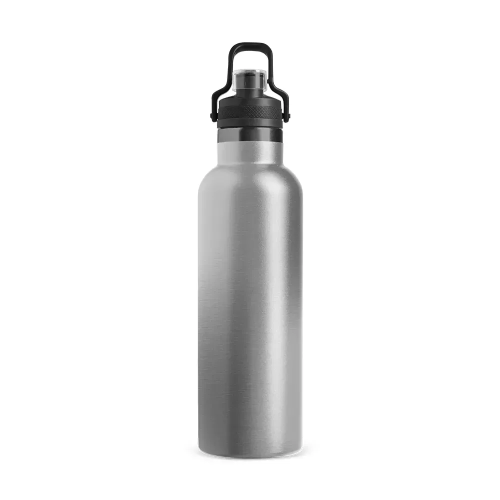 Garrafa Térmica Inox 800ml Trava na Alça personalizada inox
