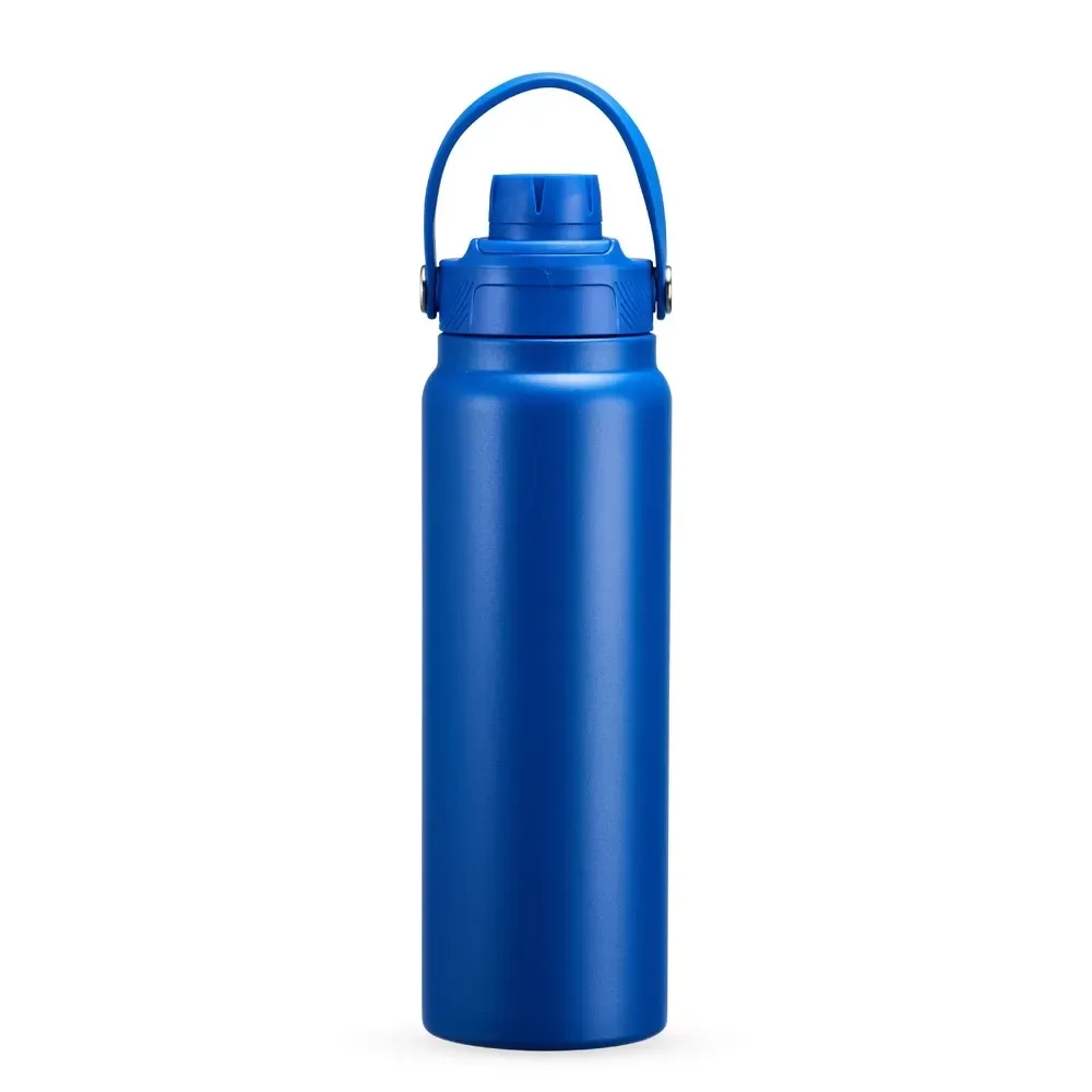 Garrafa Térmica Inox 800ml Vedação a Vácuo personalizada azul