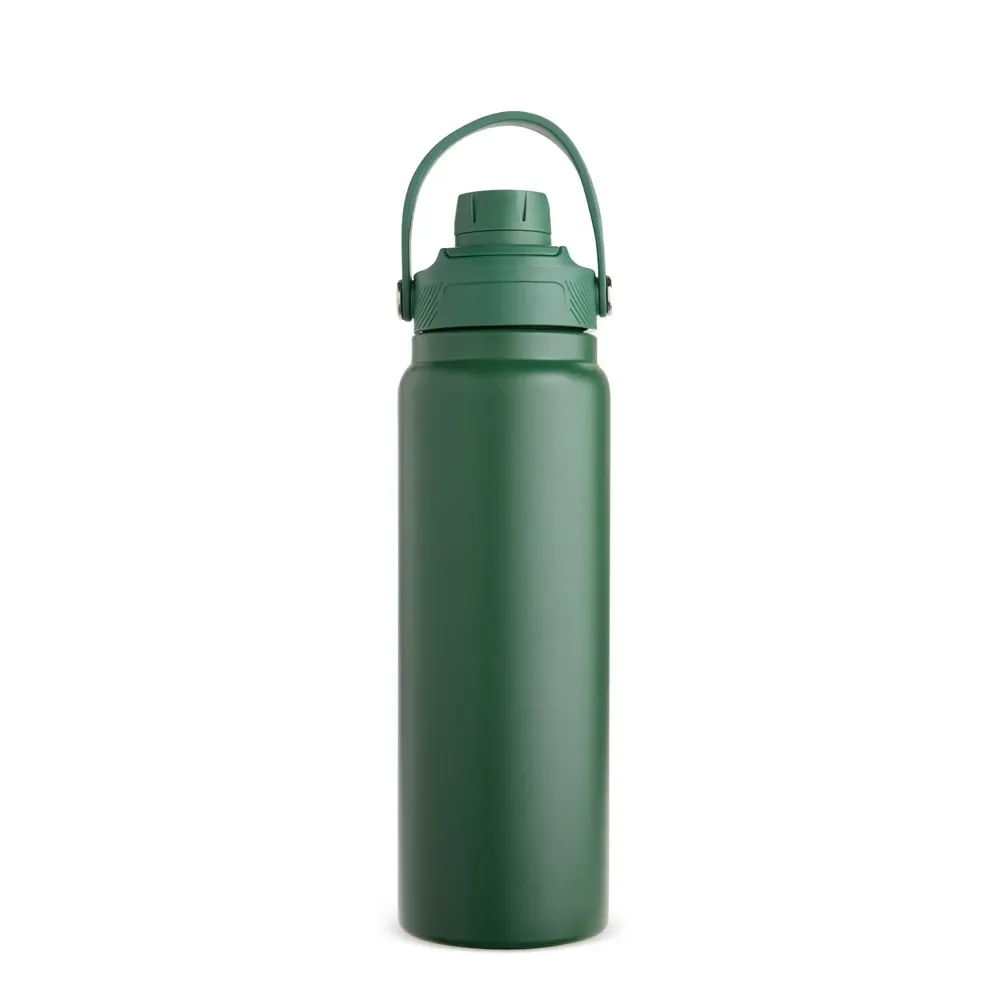 Garrafa Térmica Inox 800ml Vedação a Vácuo personalizada verde