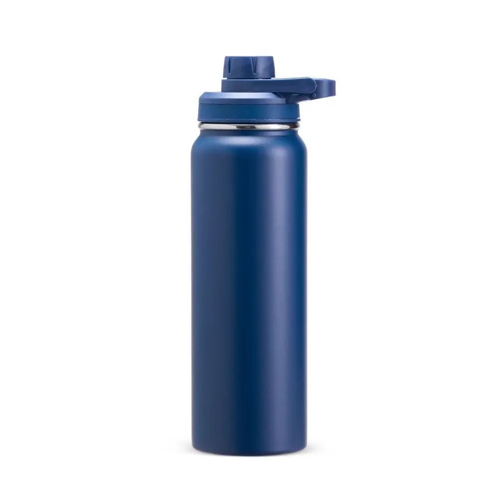 Garrafa Térmica Inox 850ml com Trava na Tampa personalizada azul