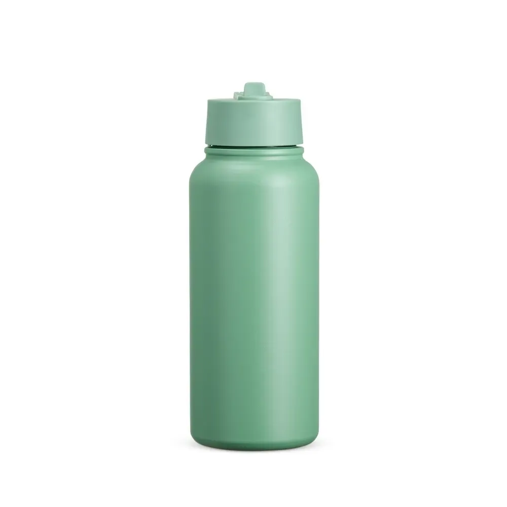 Garrafa Térmica Inox 900ml com Bico Flip personalizada verde