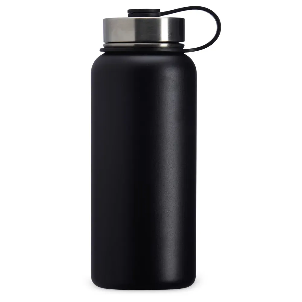 Garrafa Térmica Inox 950ml Alça Fixa personalizada preta