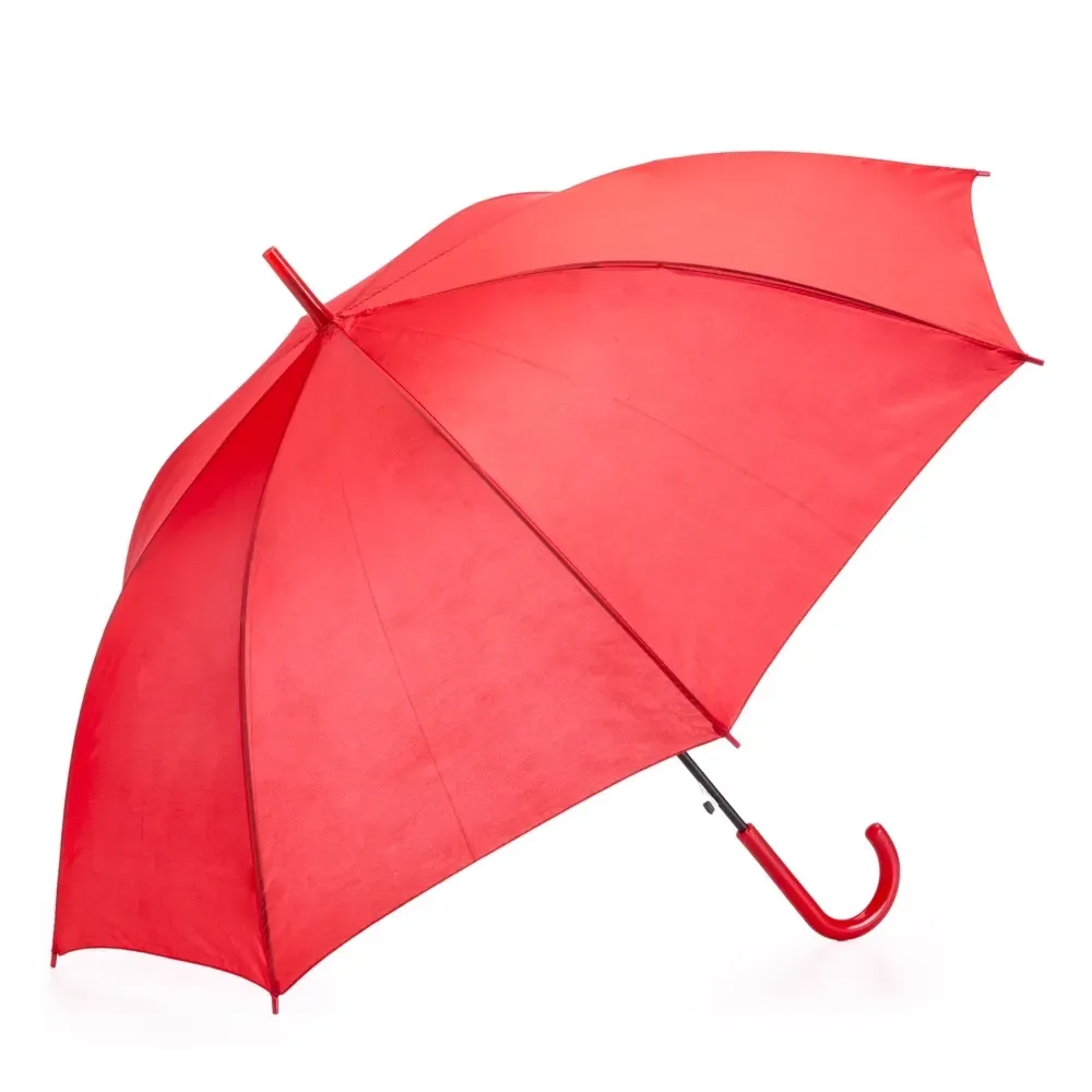 Guarda-chuva Automático Nylon 8 Varetas Personalizado, cor vermelha