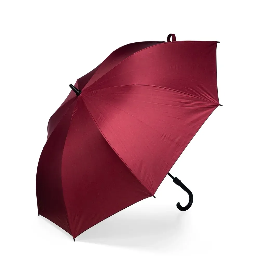 Guarda-chuva Automático Oxford 120cm Personalizado, cor vinho
