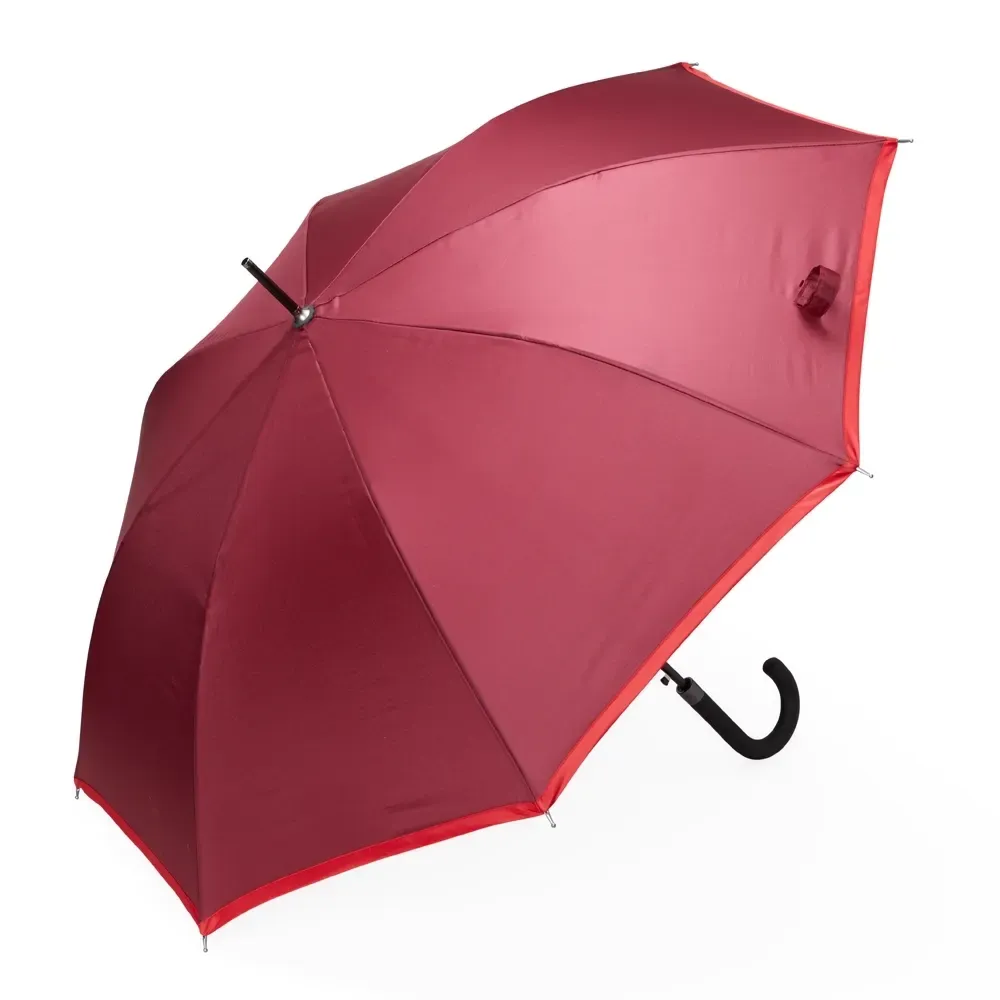 Guarda-chuva Automático Poliéster 8 Varetas Personalizado, cor vermelha
