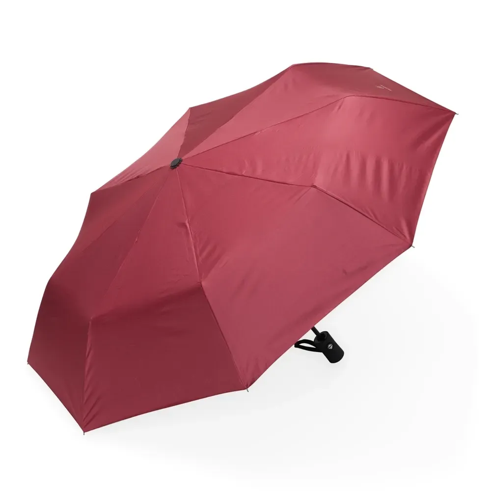 Guarda-chuva Automático com Proteção UV Personalizado, cor vermelha