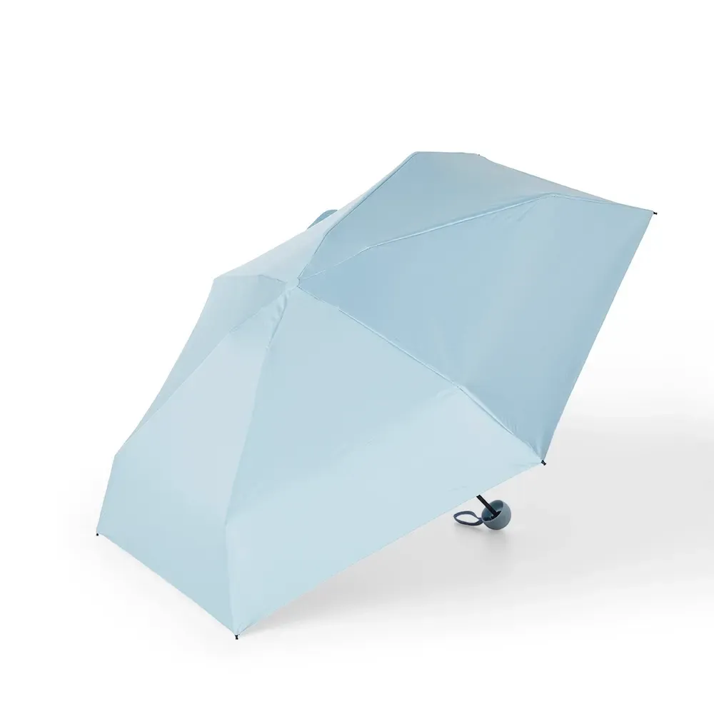 Guarda-chuva Manual Cápsula 6 Varetas com Estojo Personalizado, cor azul