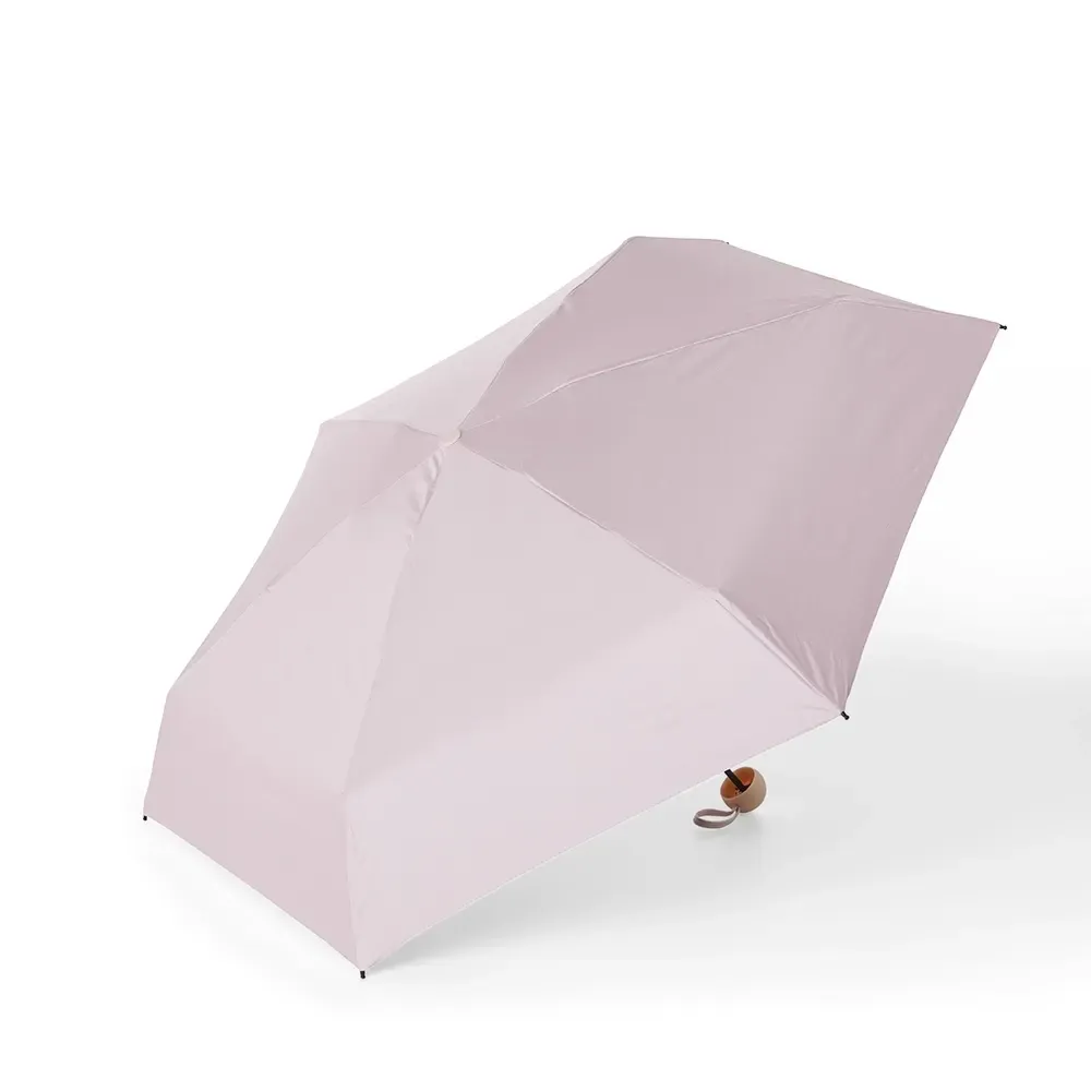 Guarda-chuva Manual Cápsula 6 Varetas com Estojo Personalizado, cor rosa