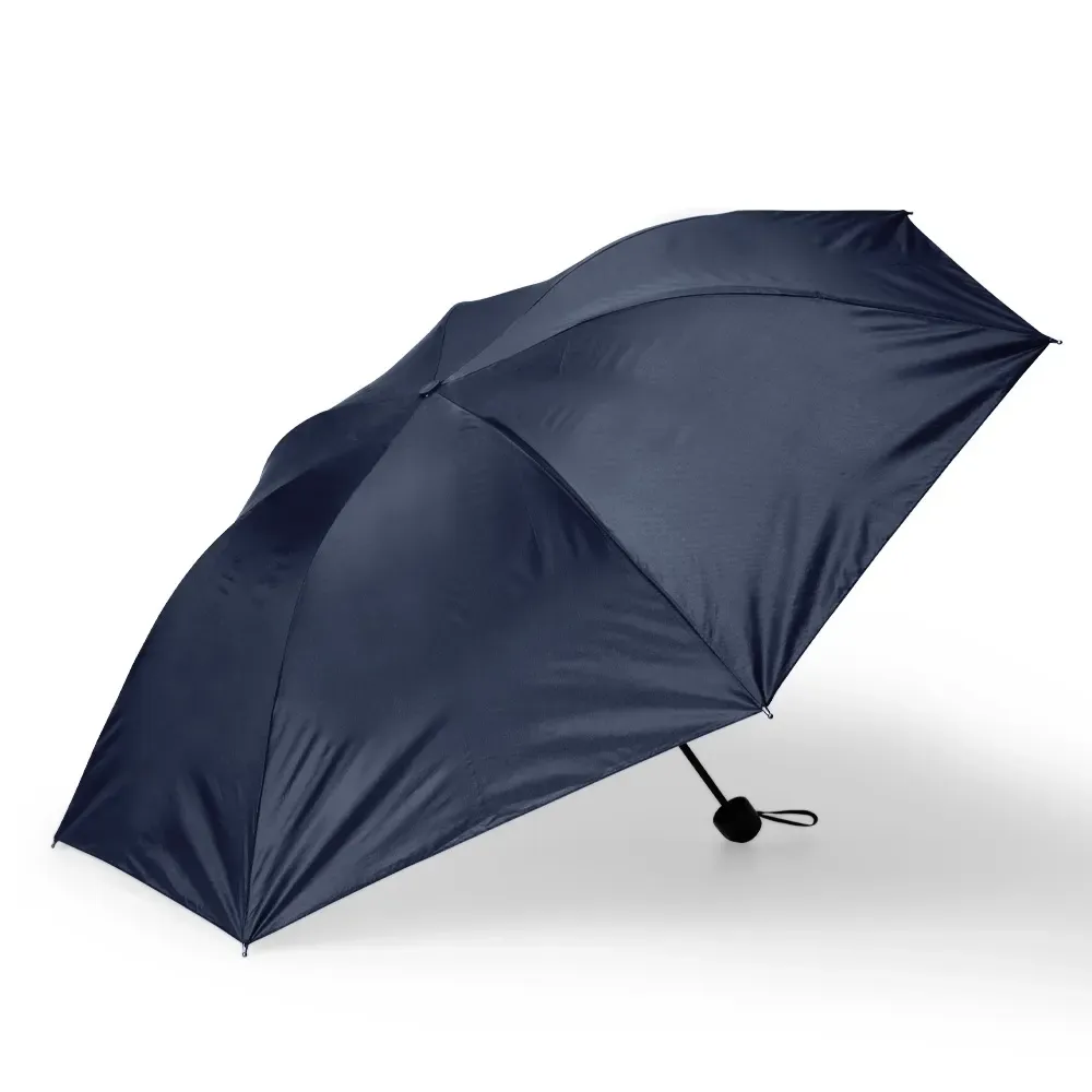 Guarda-chuva Manual Nylon 7 Varetas Leve Personalizado, cor azul escuro