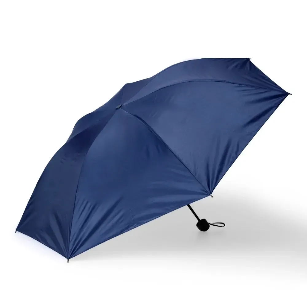 Guarda-chuva Manual Nylon 7 Varetas Leve Personalizado, cor azul