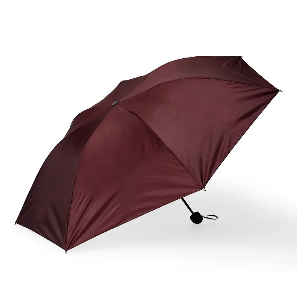 Guarda-chuva Manual Nylon 7 Varetas Leve Personalizado, cor vinho