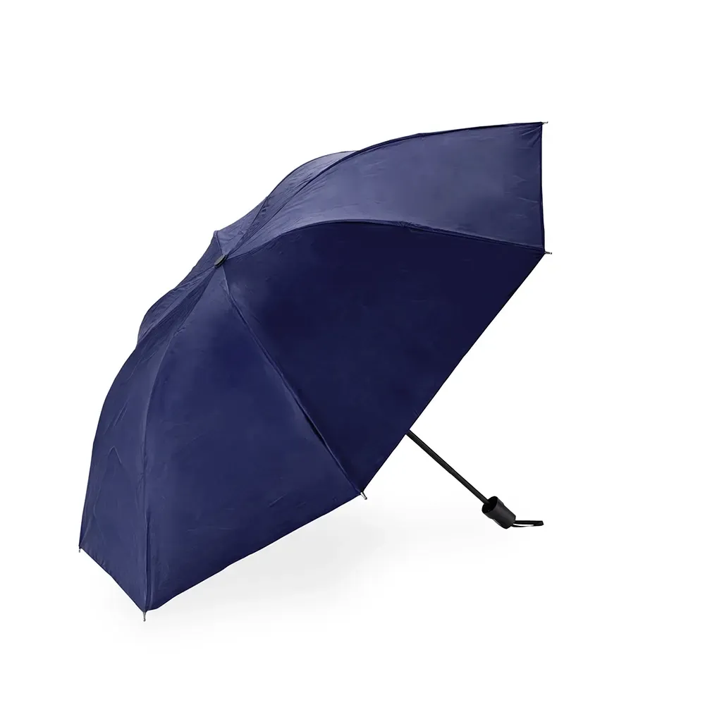 Guarda-chuva Manual Nylon 8 Varetas Personalizado, cor azul