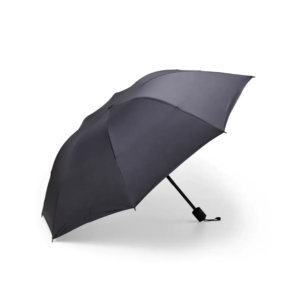 Guarda-chuva Manual Nylon 8 Varetas Personalizado, cor preta