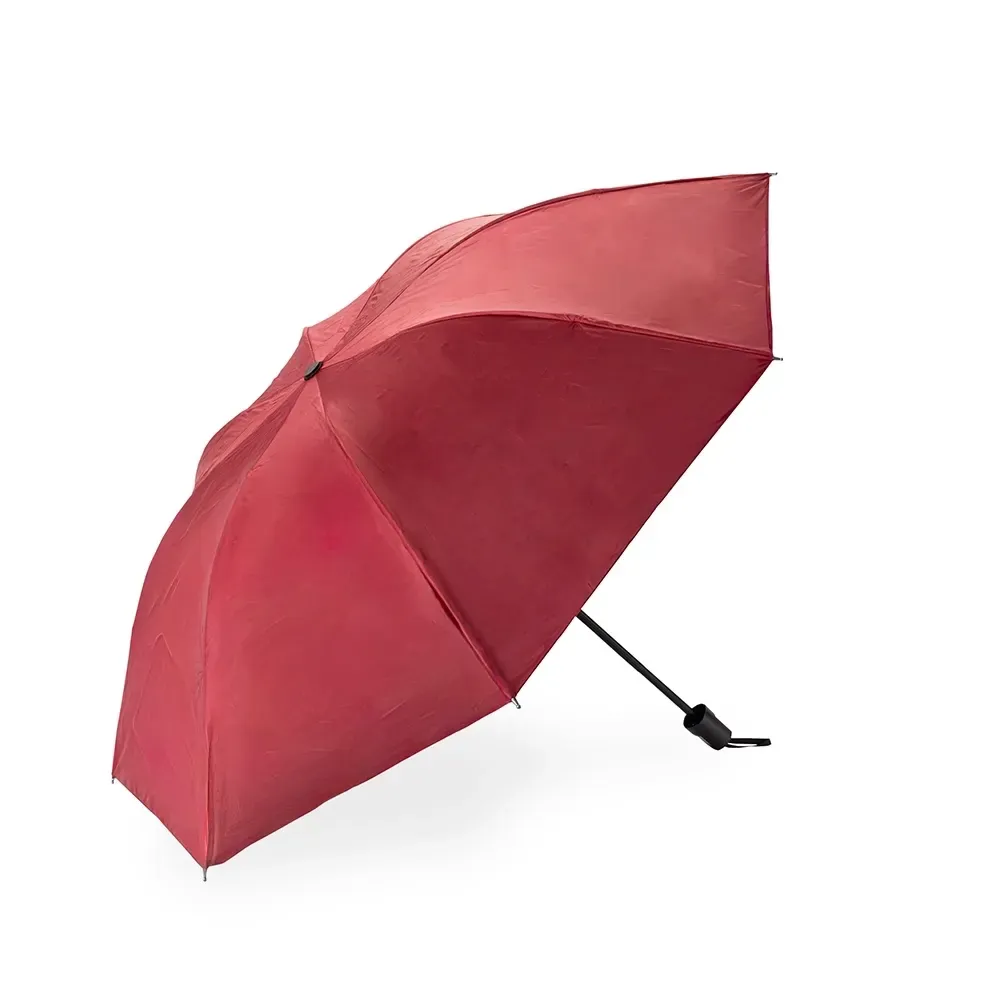 Guarda-chuva Manual Nylon 8 Varetas Personalizado, cor vermelha
