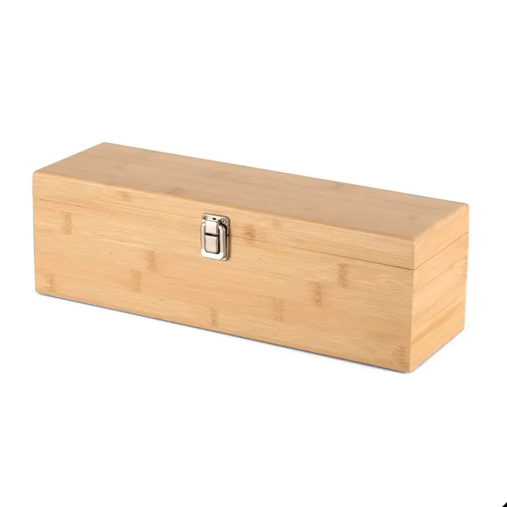 Kit Vinho Bambu 4 Peças em caixa de bambu