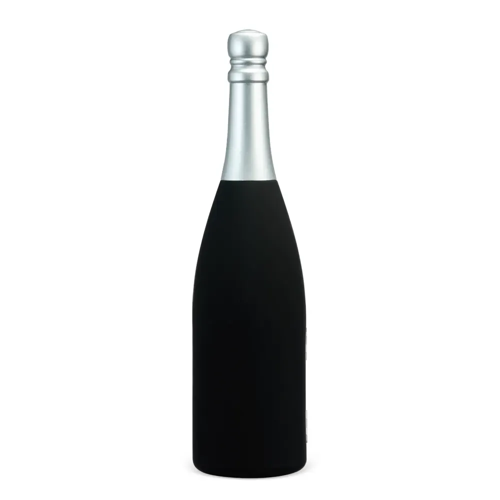 Kit Vinho 5 Peças em estojo formato garrafa, cor preta