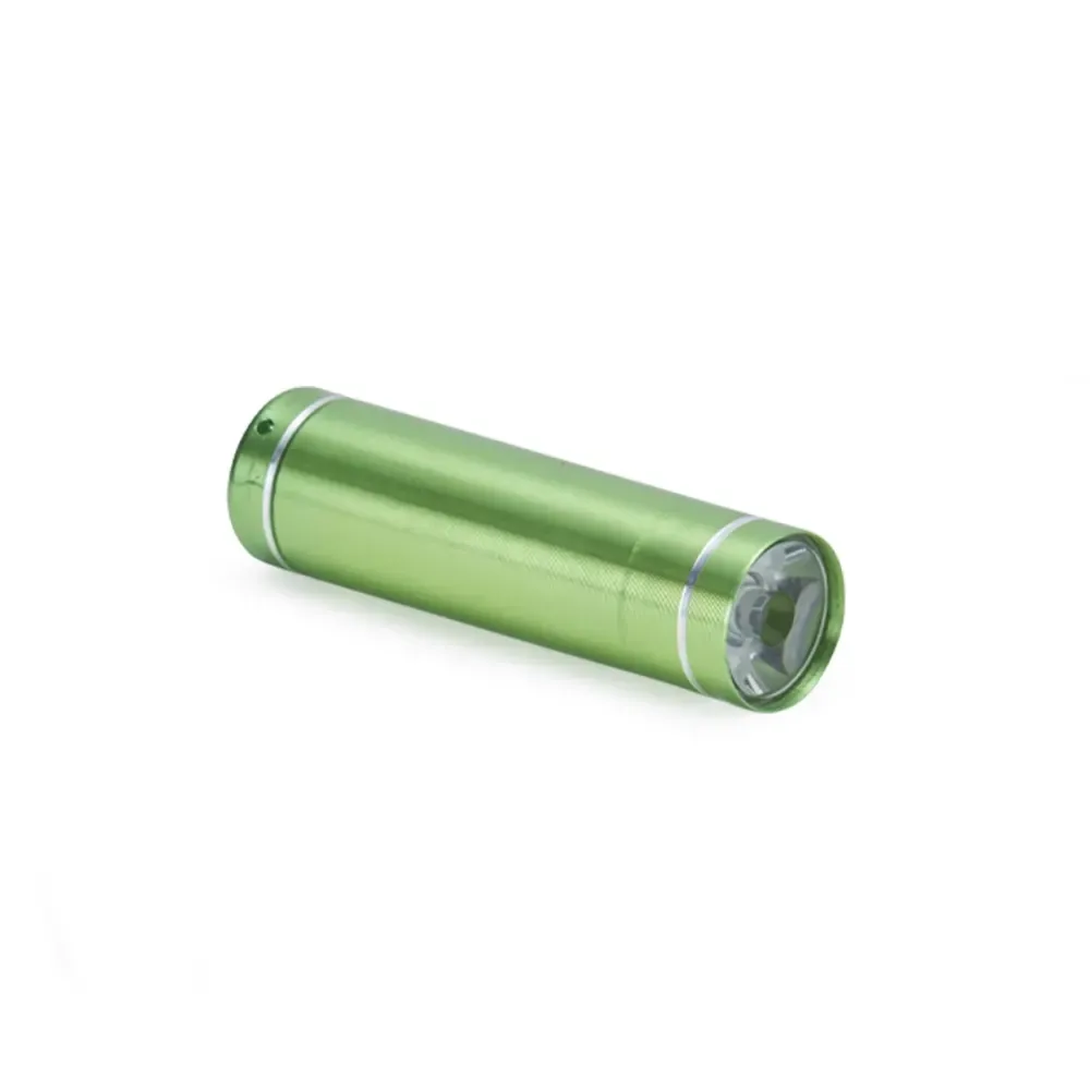 Lanterna de Alumínio a Pilha AAA 5 Cores Personalizada, cor verde