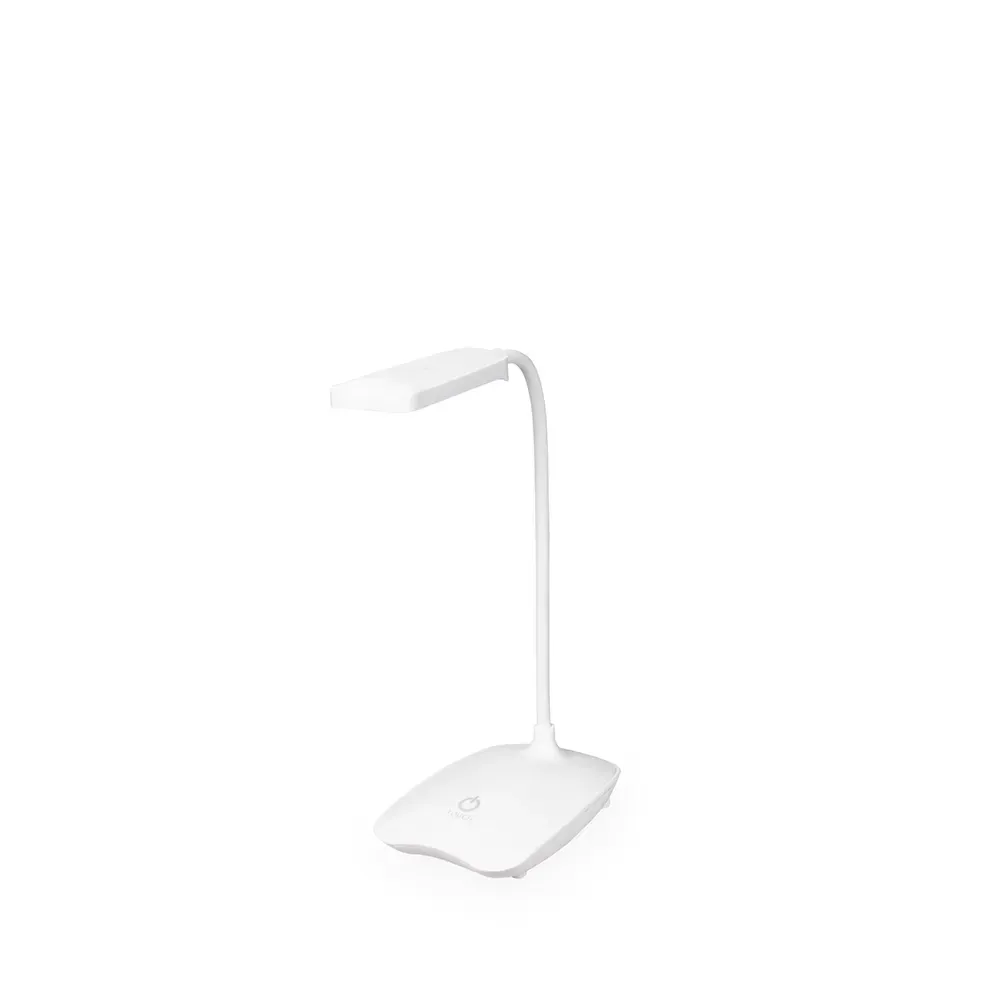 Luminária de Mesa Recarregável 16 LEDs Micro USB Personalizada, cor branca