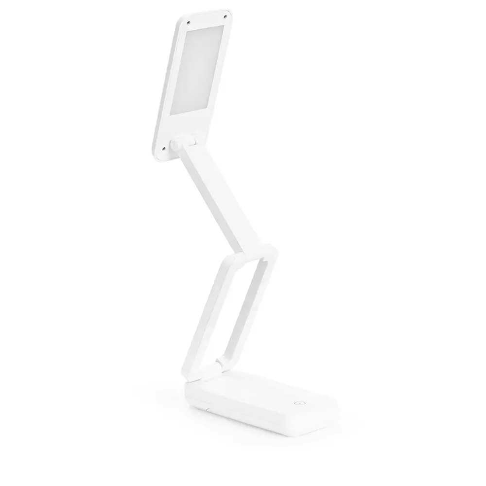Luminária de Mesa Retrátil Recarregável 14 LEDs Personalizada, cor branca