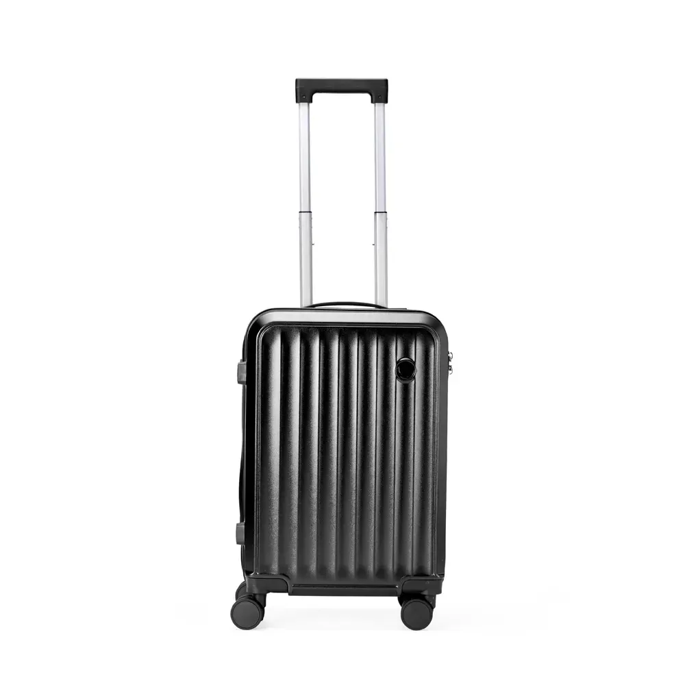 Mala de bordo personalizada 37 litros em ABS+PC com cadeado TSA, cor preta