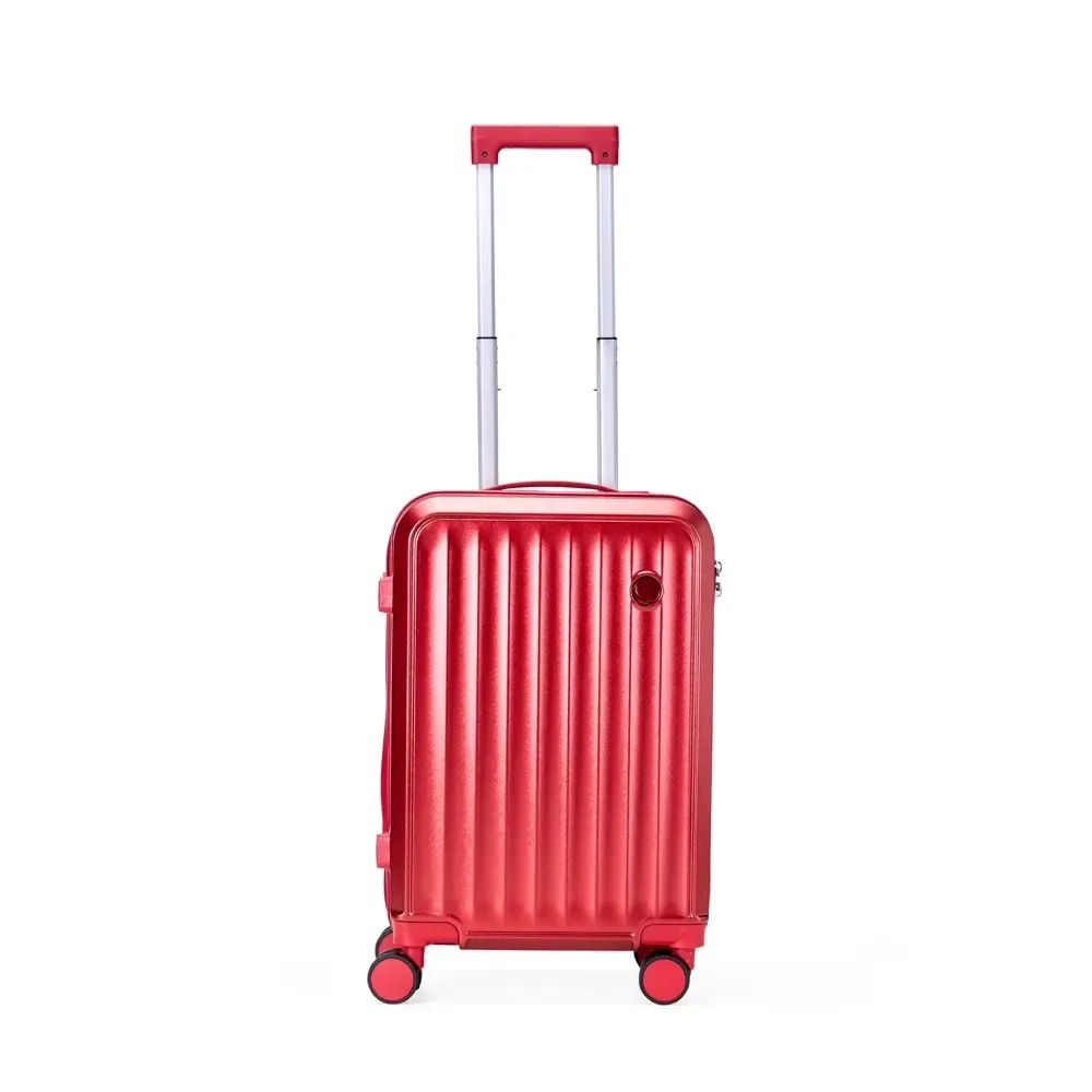 Mala de bordo personalizada 37 litros em ABS+PC com cadeado TSA, cor vermelha