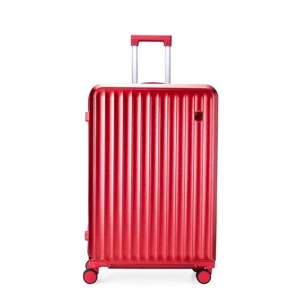 Mala de viagem personalizada 105 litros em ABS+PC com cadeado TSA, cor vermelha