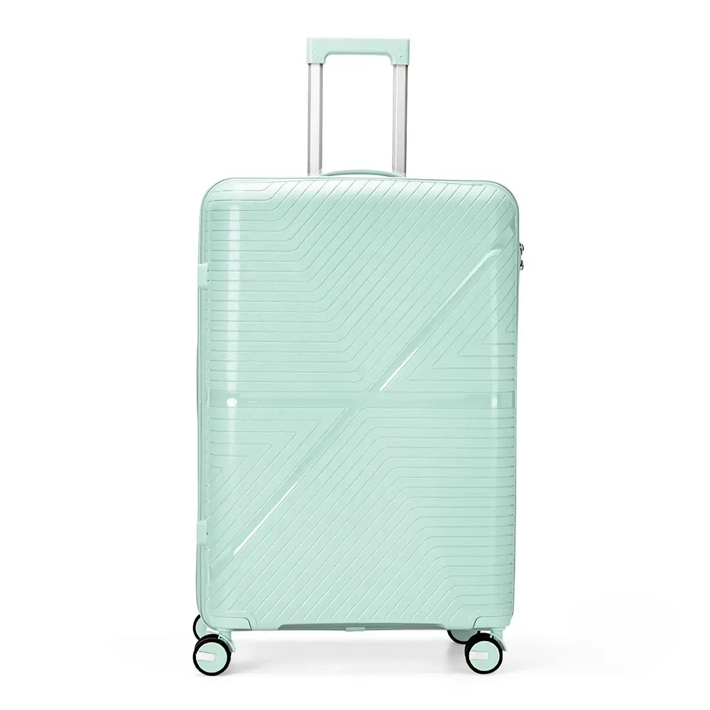 Mala de viagem personalizada 106 litros com cadeado TSA, cor verde