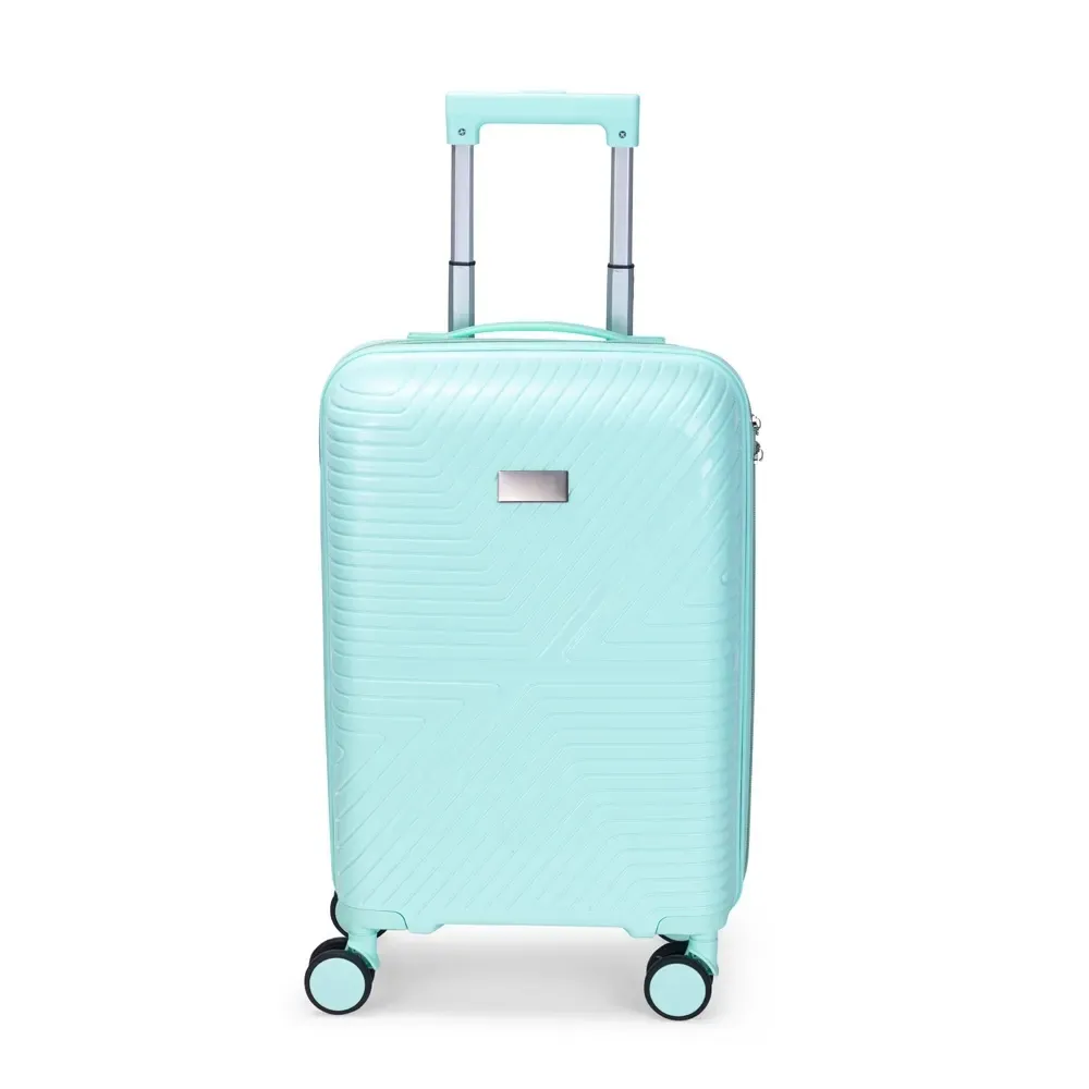Mala de viagem personalizada 30 litros com cadeado TSA e padrão ANAC, cor verde