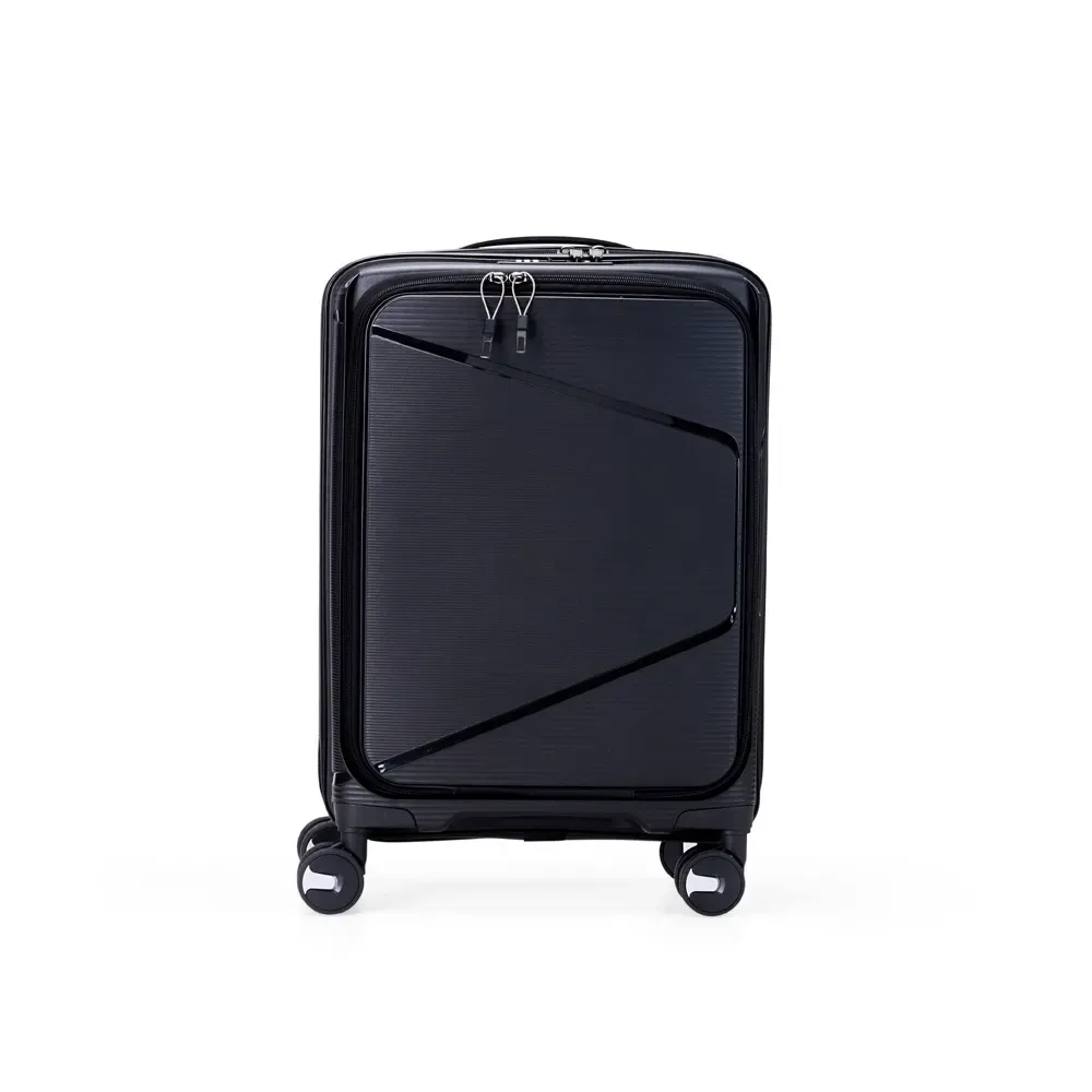 Mala de viagem personalizada 37 litros com compartimento para notebook, cor preta