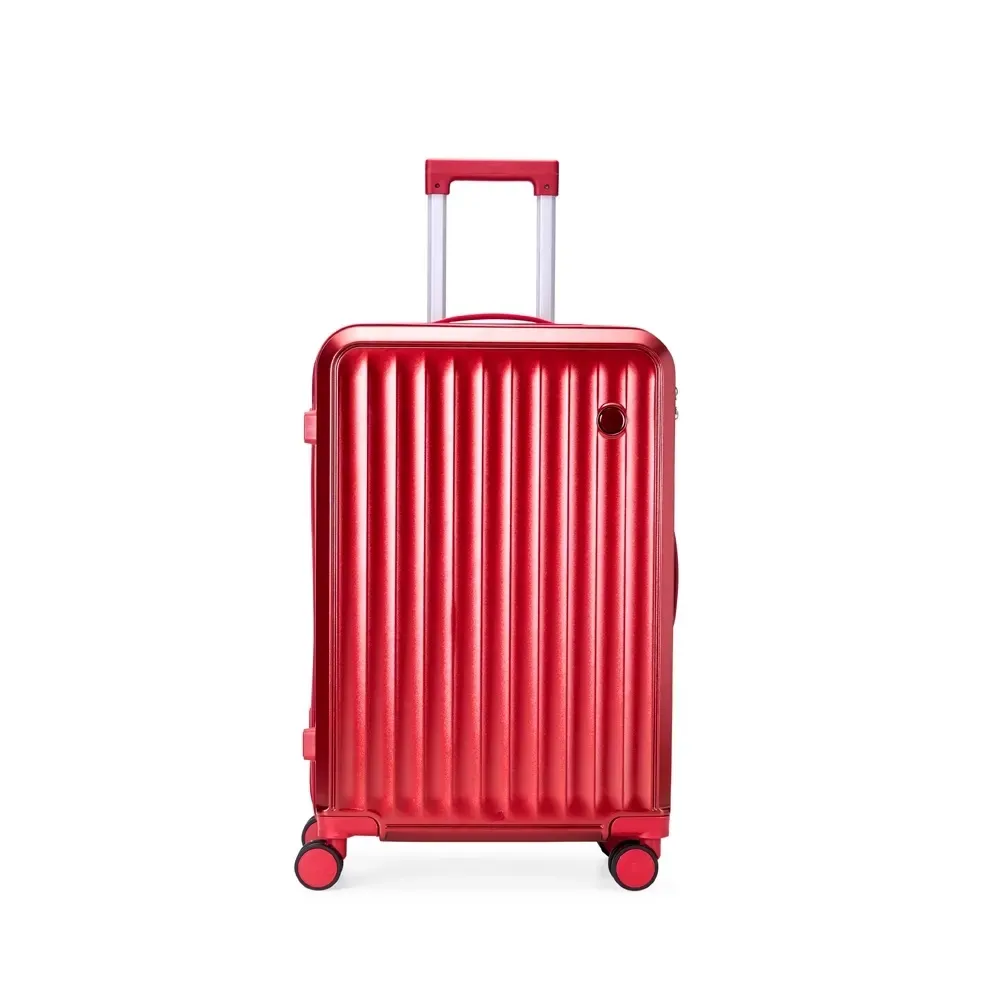 Mala de viagem personalizada 68 litros em ABS+PC com cadeado TSA, cor vermelha