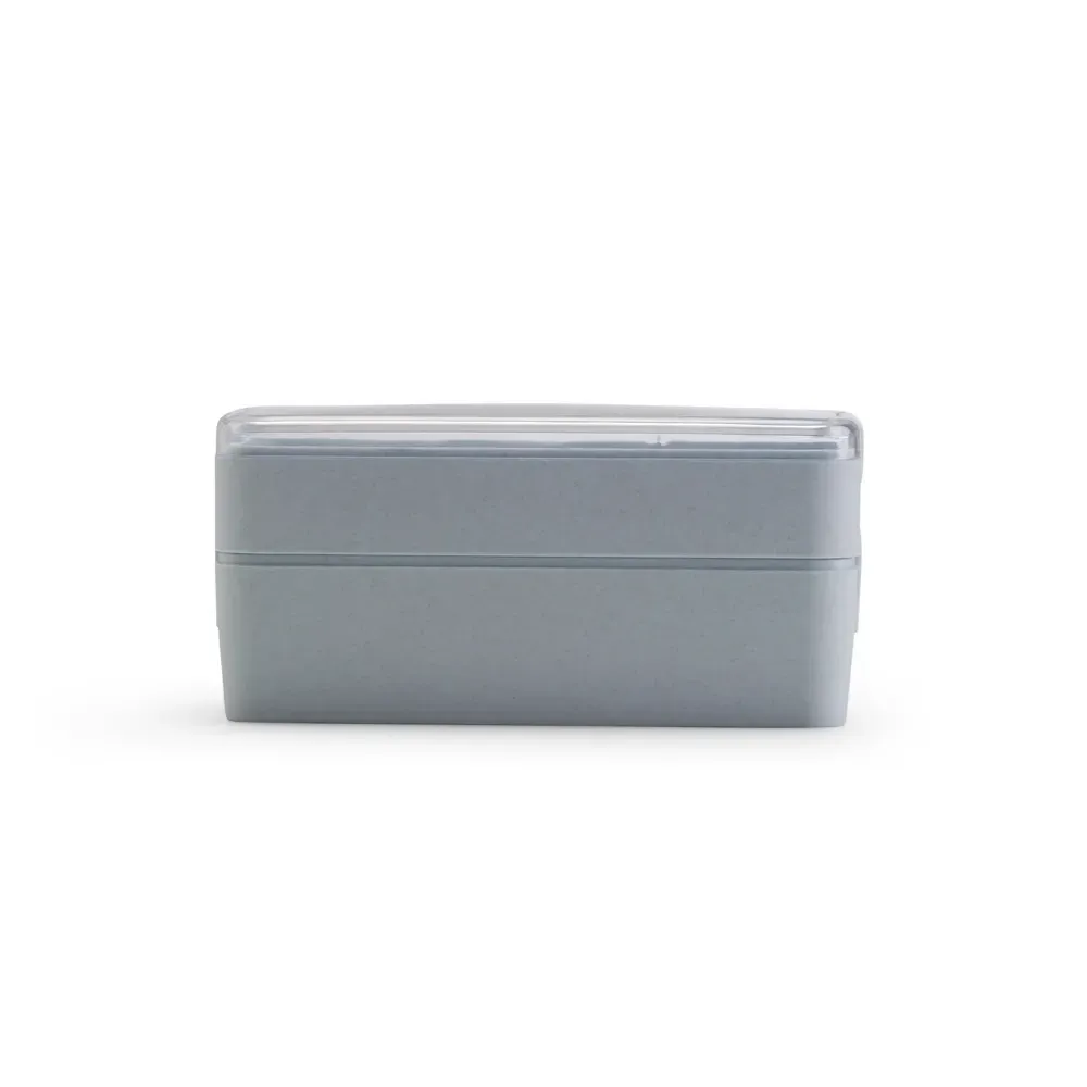 Marmita dupla plástica 750ml personalizada, cor azul