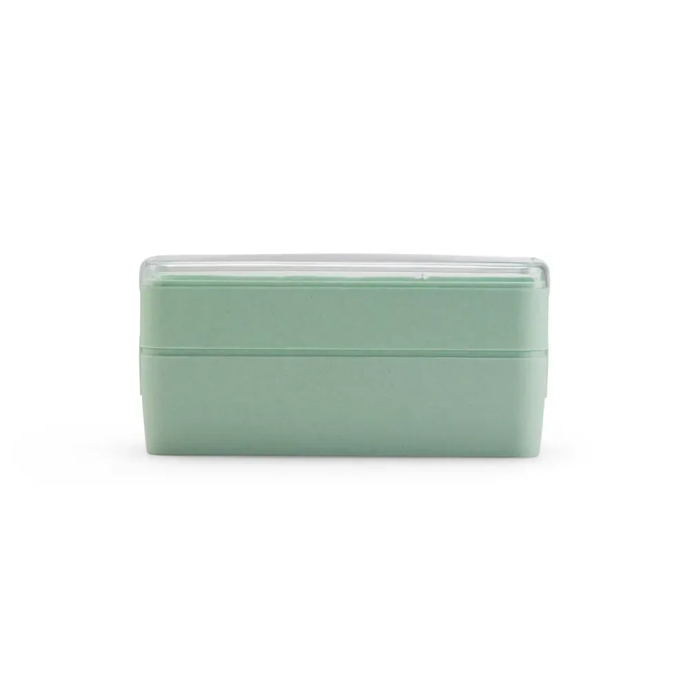 Marmita dupla plástica 750ml personalizada, cor verde
