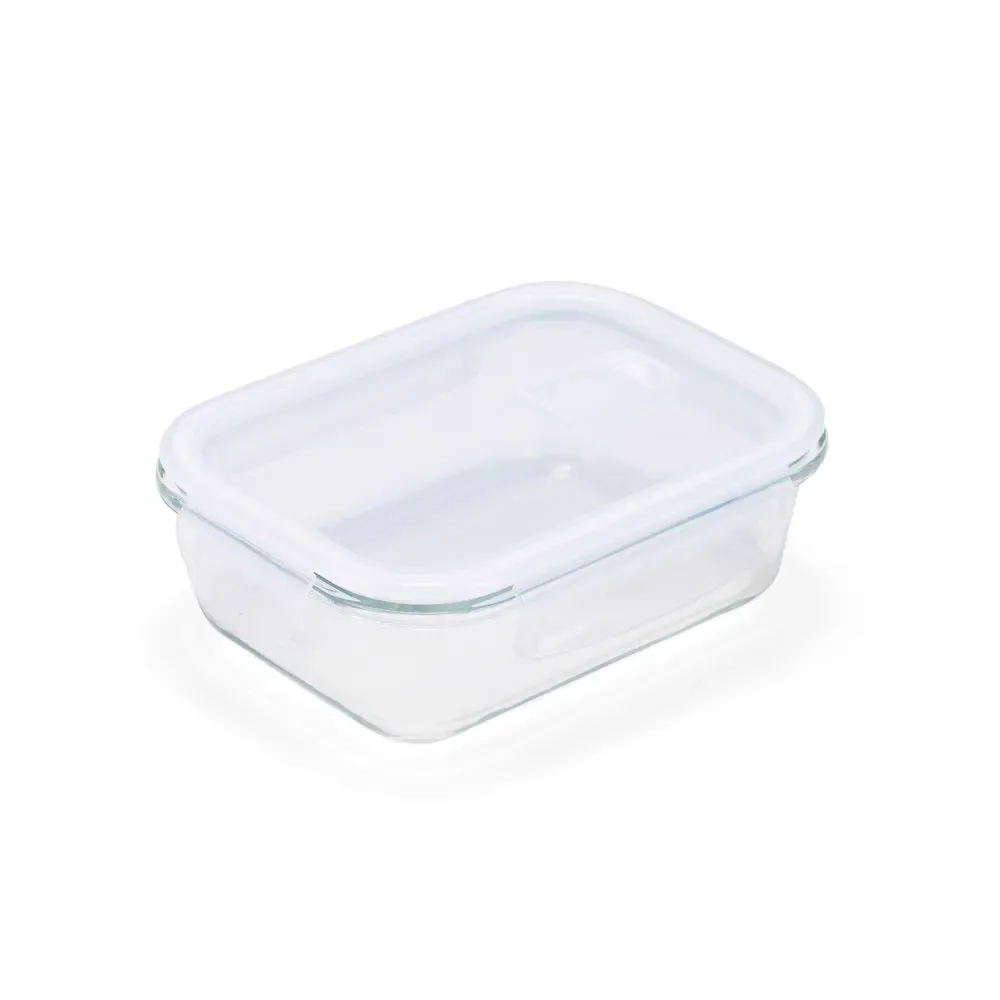 Marmita de vidro borossilicato 600ml transparente personalizada com tampa de PP