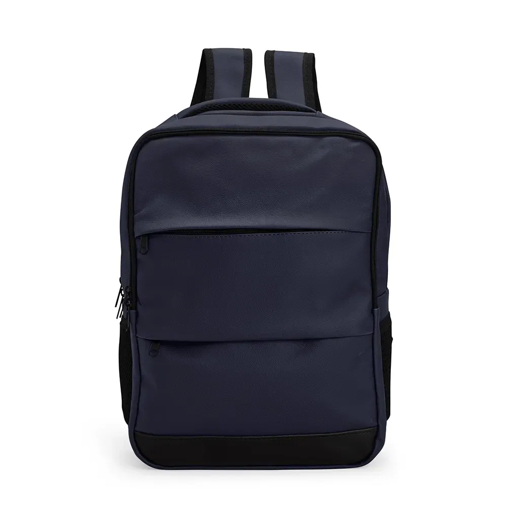 Mochila couro sintético 20L personalizada em azul