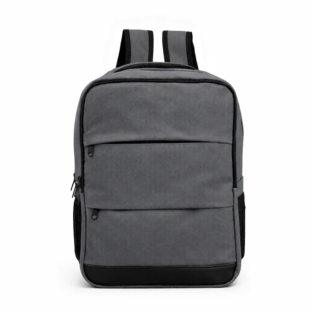 Mochila couro sintético 20L personalizada em cinza