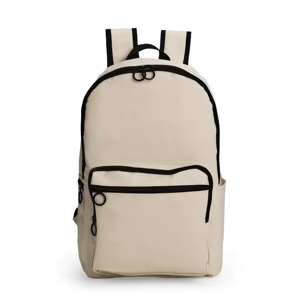 Mochila Couro Sintético 23L personalizada em creme
