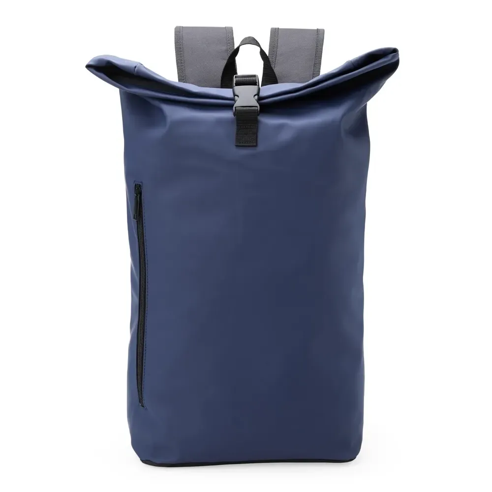 Mochila saco Couro Sintético 30L personalizada em azul