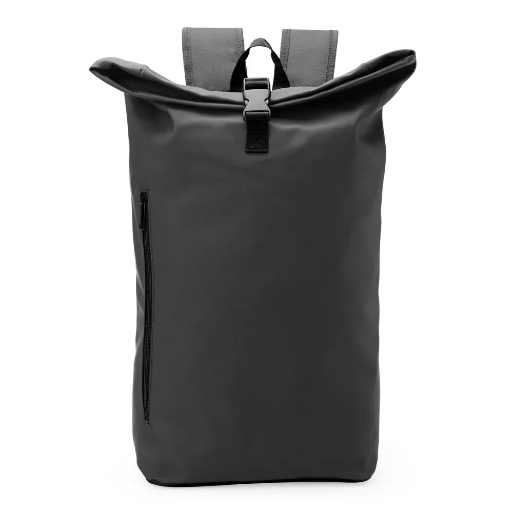 Mochila saco Couro Sintético 30L personalizada em preto