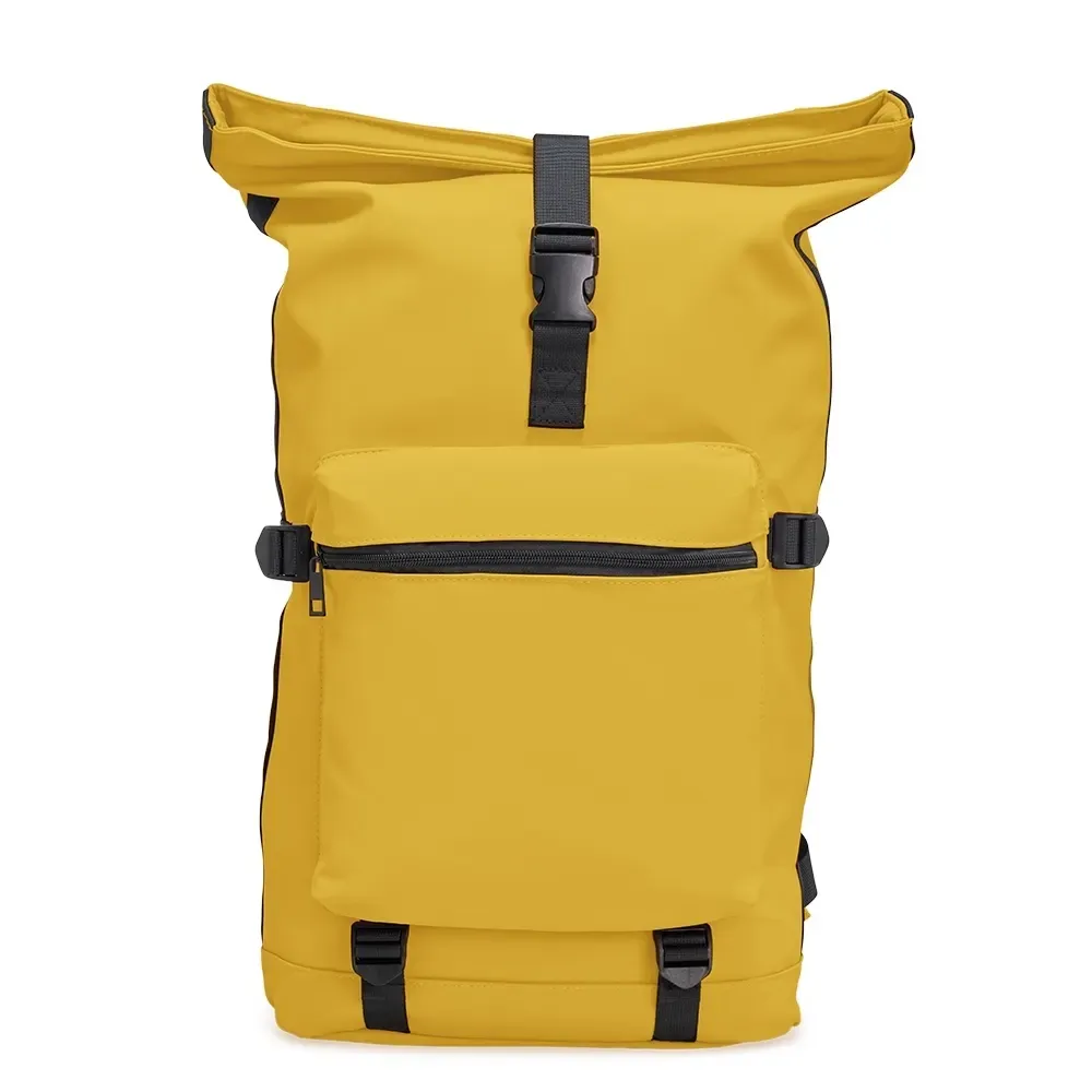 Mochila Couro Sintético 41L personalizada em amarelo