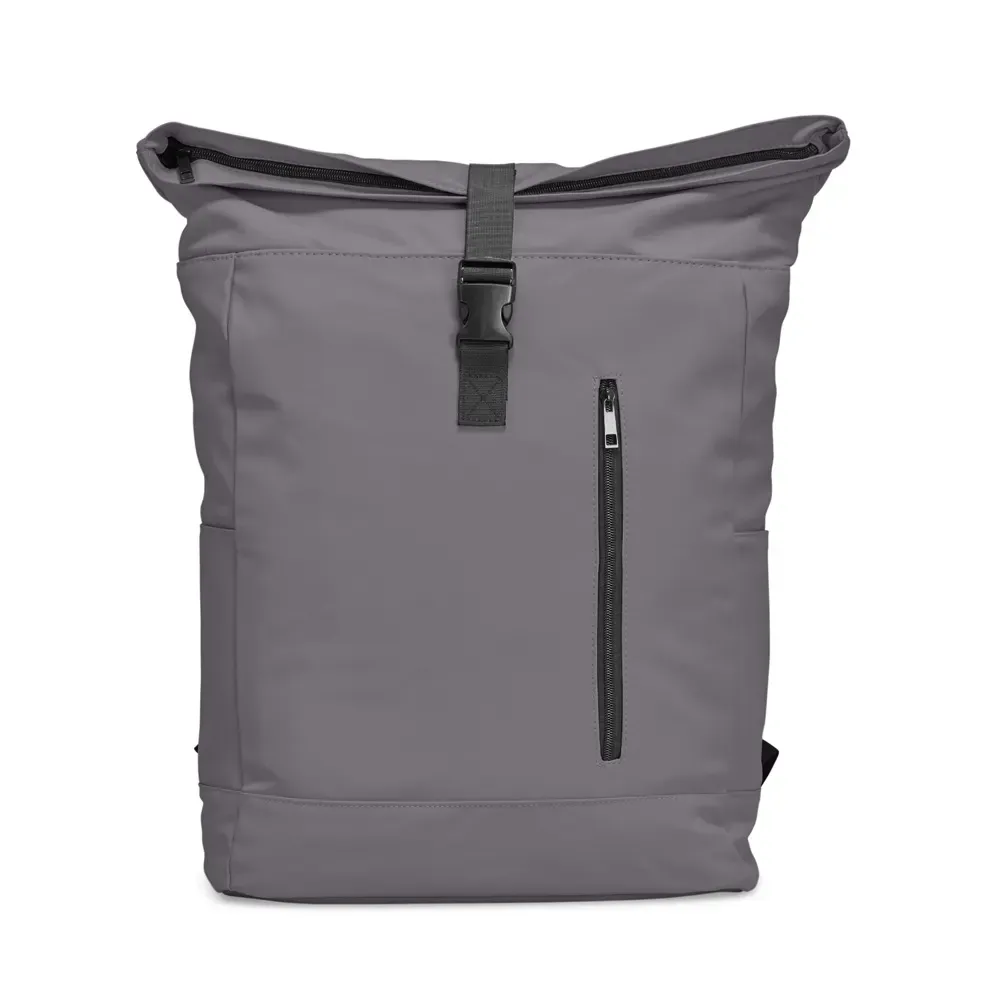 Mochila personalizada em couro sintético, 47 litros, cor cinza