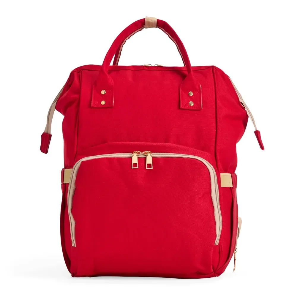 Mochila funcional personalizada em oxford, 19 litros, cor vermelha